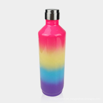 Matraz de vacío de arco iris de acero inoxidable de 500 ml